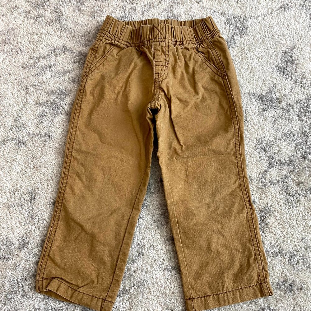 Elastic Waist Khaki Pant